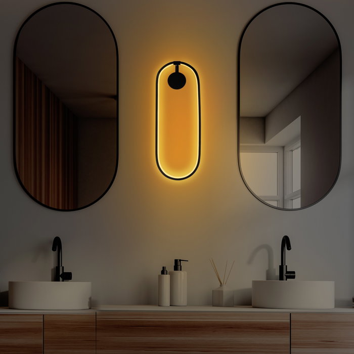 Opviq Can - 13556 Lámpara de pared negra de metal Opviq Can - 13556 Lámpara de pared negra de metal